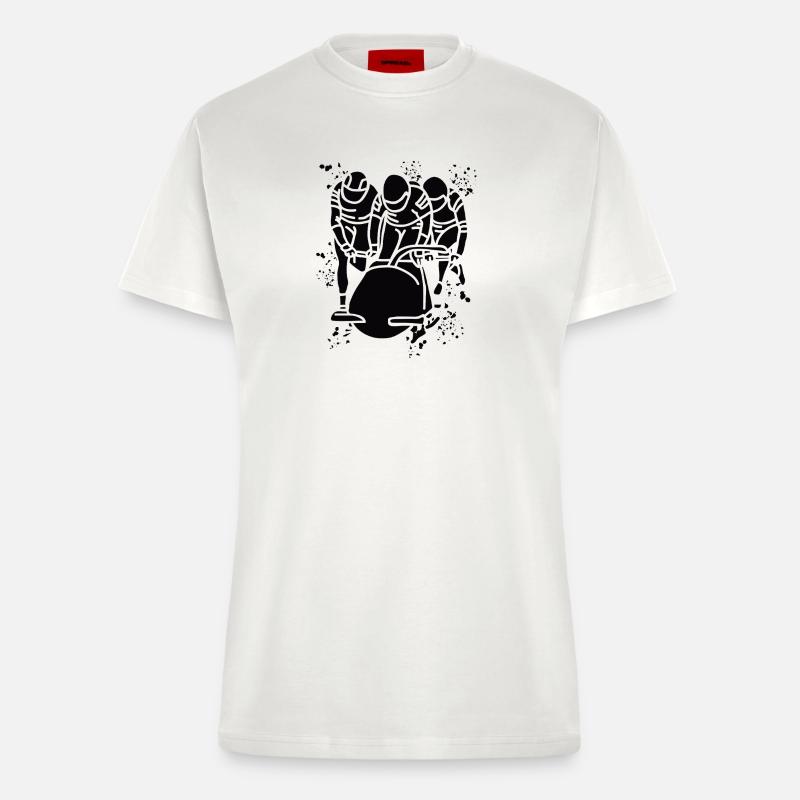 Bobsleigh Bobsleigh Four-man Bobsleigh - Fitted T-Shirt - made by SPREAD - OFF WHITE