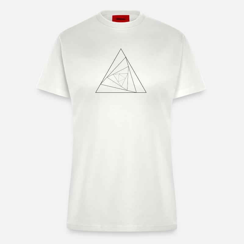 Triangular triangle - Fitted T-Shirt - made by SPREAD - OFF WHITE
