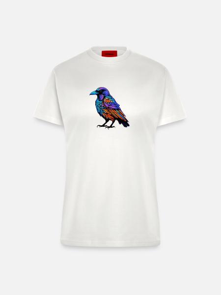 Rabe Tier Bunt - Fitted T-Shirt - made by SPREAD - OFF WHITE