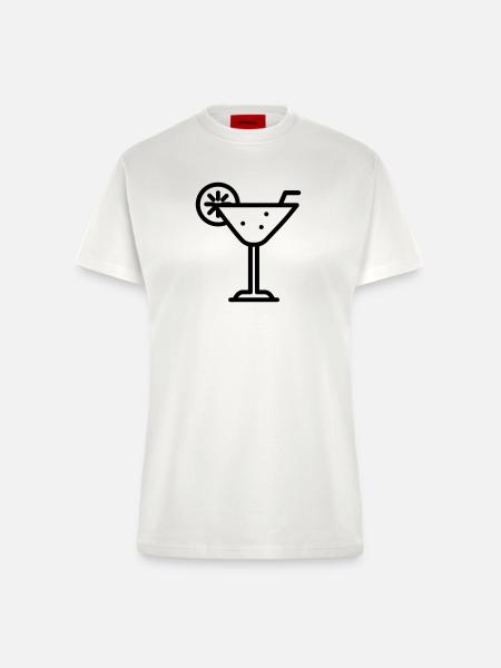 Cocktail - Fitted T-Shirt - made by SPREAD - OFF WHITE