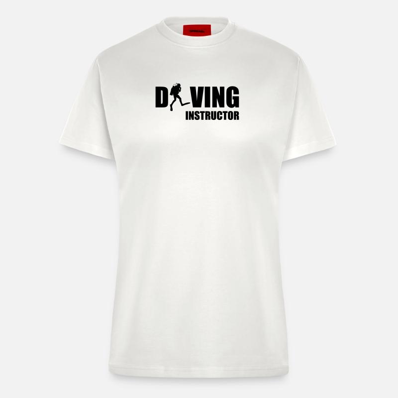 Diving Instructor - Fitted T-Shirt - made by SPREAD - OFF WHITE