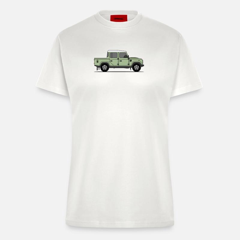 Defender Double Cab - Fitted T-Shirt - made by SPREAD - OFF WHITE