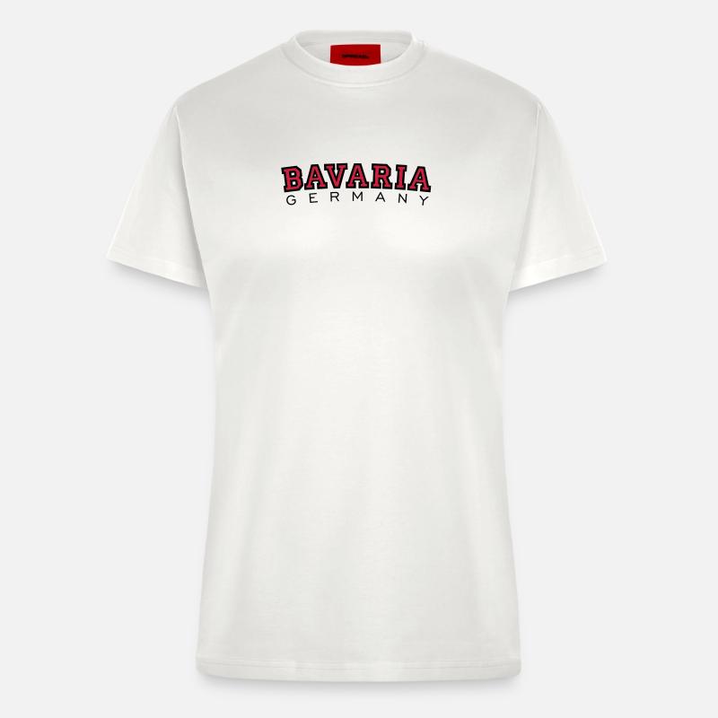 Bavaria Germany - Fitted T-Shirt - made by SPREAD - OFF WHITE