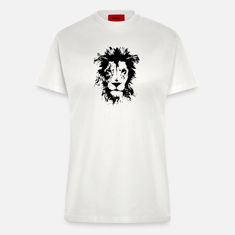 LÖWE - Fitted T-Shirt - made by SPREAD - OFF WHITE