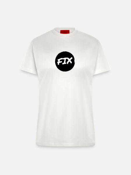 Fix - 100% sicher, fix hoit Oida ;-) - Fitted T-Shirt - made by SPREAD - OFF WHITE