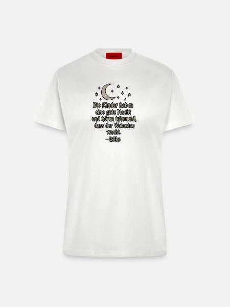 Der Wahnsinn wacht - Fitted T-Shirt - made by SPREAD - OFF WHITE