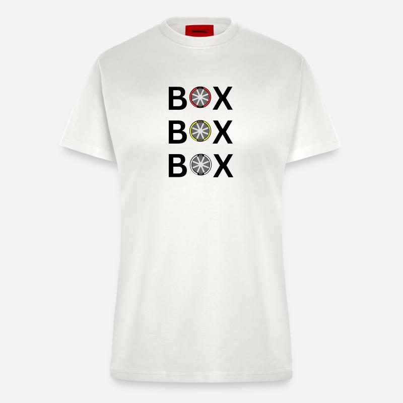 Step Wheel: Soft Medium Hard - Fitted T-Shirt - made by SPREAD - OFF WHITE