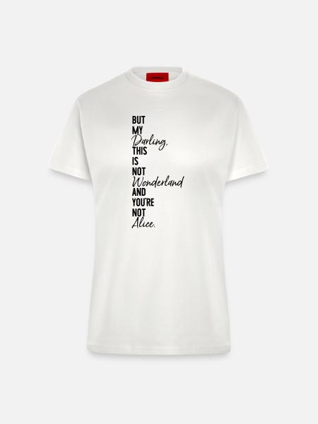 Alice Wonderland - Fitted T-Shirt - made by SPREAD - OFF WHITE