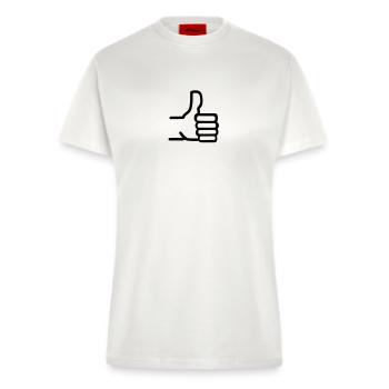 Daumen hoch - Fitted T-Shirt - made by SPREAD - OFF WHITE - Vorne