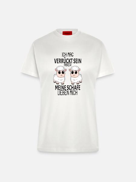 Schaf Schafe Spruch Geschenk - Fitted T-Shirt - made by SPREAD - OFF WHITE