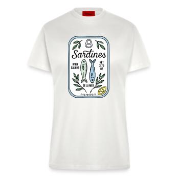 Sardinen - Fitted T-Shirt - made by SPREAD - OFF WHITE - Vorne