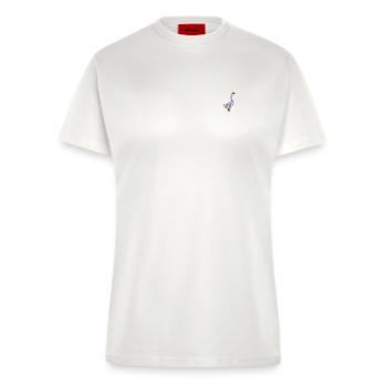 Gans bestickt - Fitted T-Shirt - made by SPREAD - OFF WHITE - Vorne
