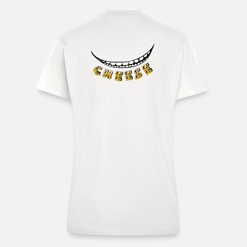 Cheese :) - Fitted T-Shirt - made by SPREAD - OFF WHITE