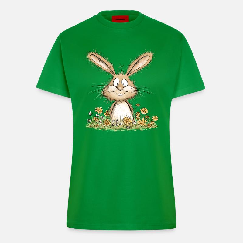 Droll Bunny I Easter Bunny Bunny - Fitted T-Shirt - made by SPREAD - City Green