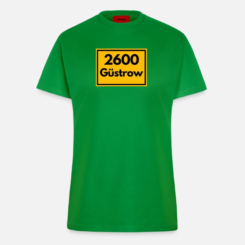OLD POSTCODE ZIP CODE 2600 GÜSTROW RENAISSANCE - Fitted T-Shirt - made by SPREAD - City Green