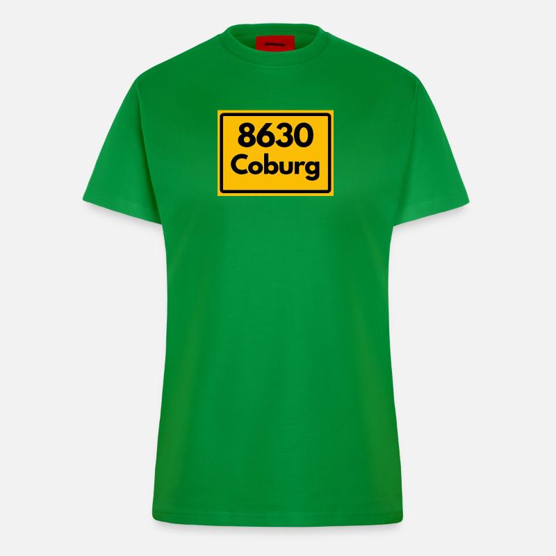 OLD POSTCODE POSTCODE 8630 COBURG HEIMATSTOLZ - Fitted T-Shirt - made by SPREAD - City Green