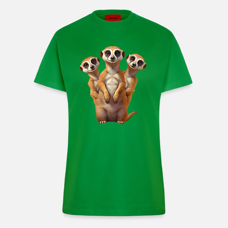 Erdmannchen - Fitted T-Shirt - made by SPREAD - City Green