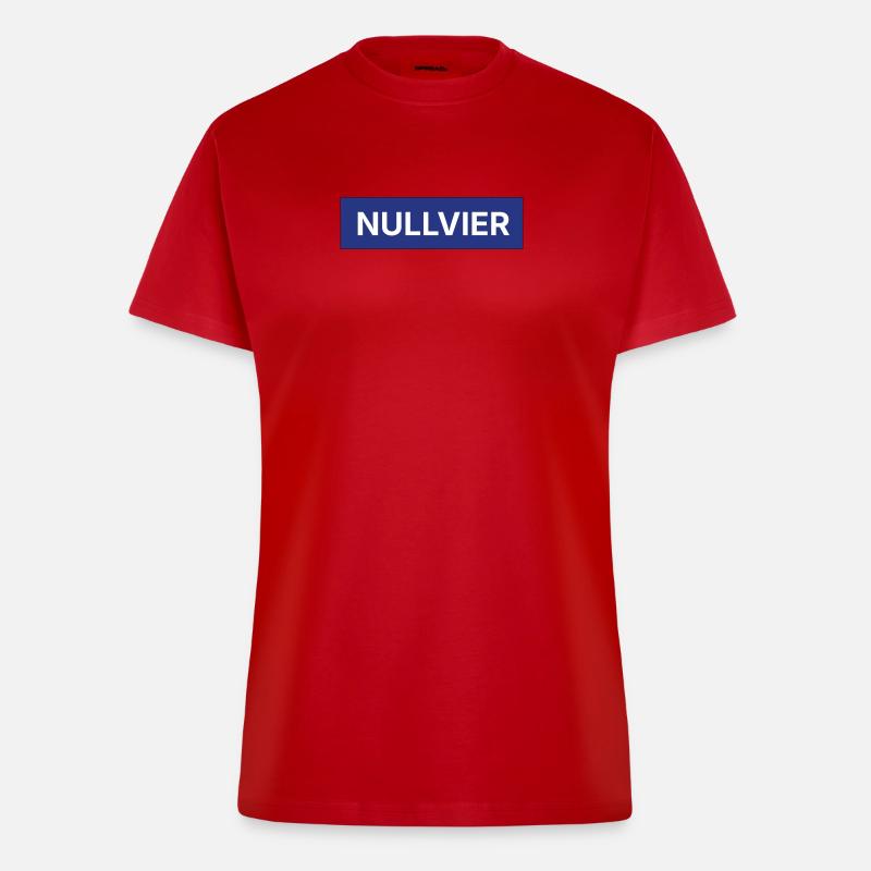 Nullvier Box Logo - Fitted T-Shirt - made by SPREAD - red