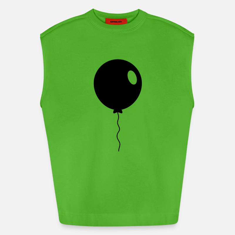 balloon - Heavyweight Oversized Organic Tank Top Made in EU - Apple Neon