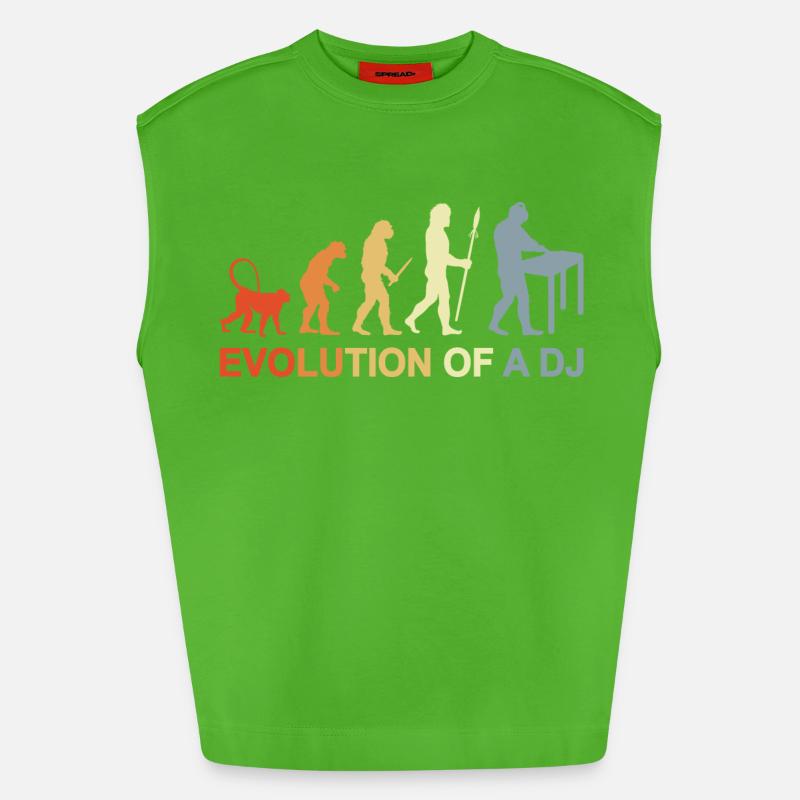 Evolution eines DJ - Heavyweight Oversized Organic Tank Top Made in EU - Apple Neon