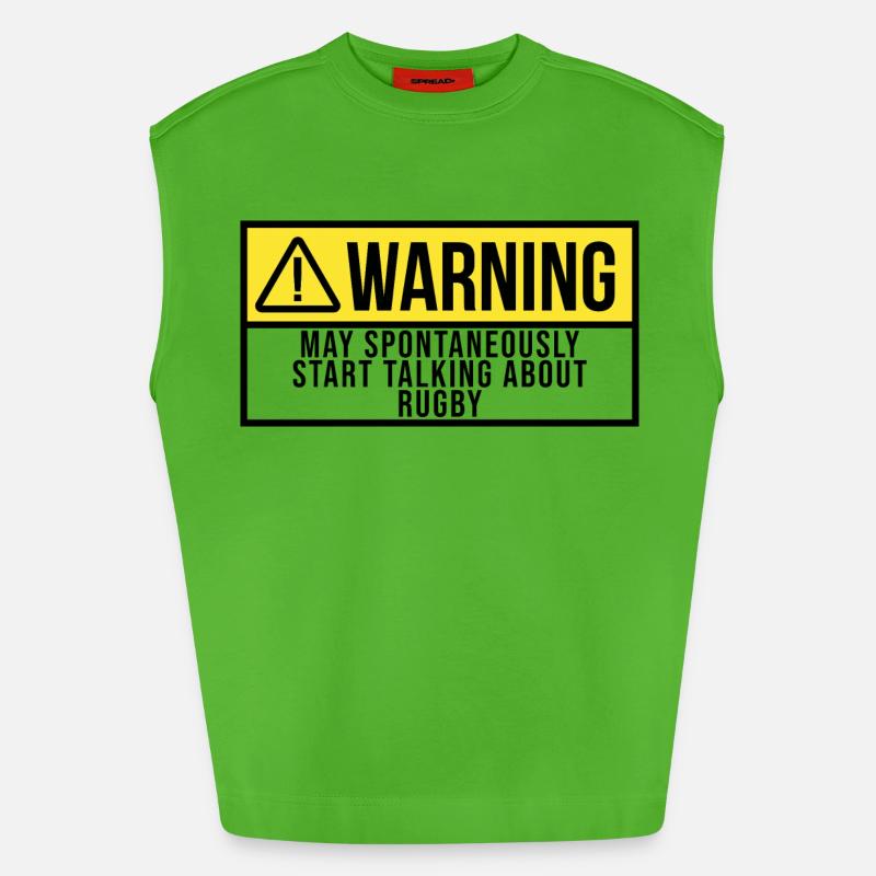 Rugby - Heavyweight Oversized Organic Tank Top Made in EU - Apple Neon