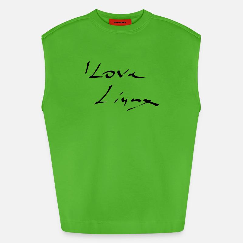 Linux, Logiciels, Programmation - Débardeur bio épais oversize fabriqué en UE - Apple Neon