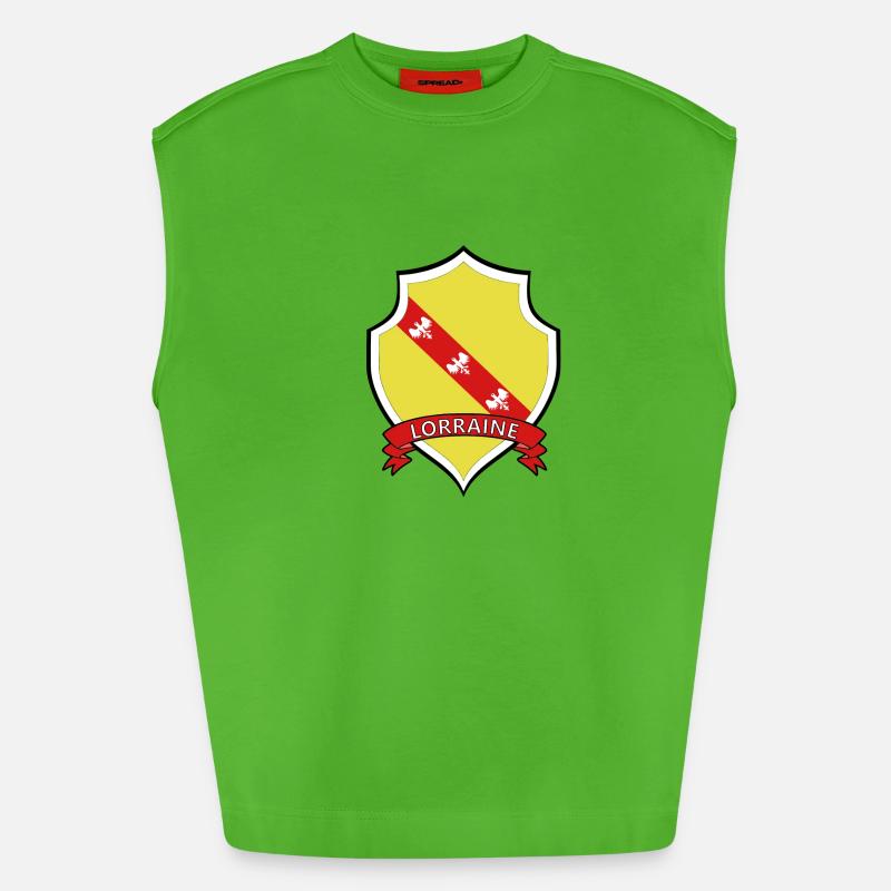 Lorraine - Heavyweight Oversized Organic Tank Top Made in EU - Apple Neon