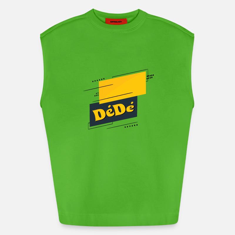 Dédé - Heavyweight Oversized Organic Tank Top Made in EU - Apple Neon
