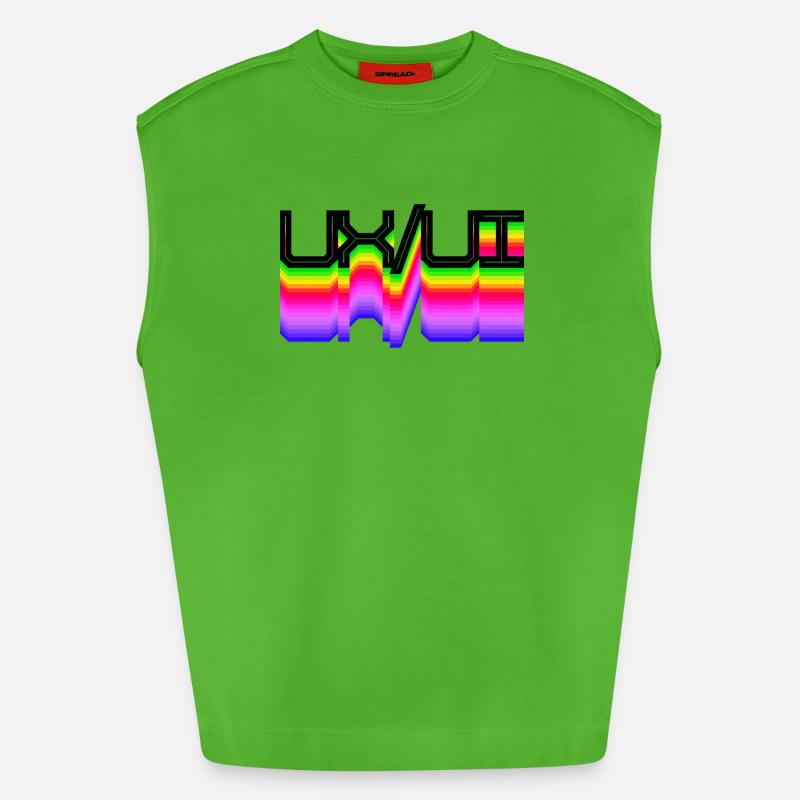 Code Developer Skripting Dev Computerfreak Geek - Heavyweight Oversized Organic Tank Top Made in EU - Apple Neon