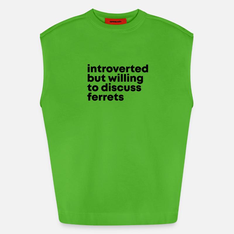 Ferret - Heavyweight Oversized Organic Tank Top Made in EU - Apple Neon