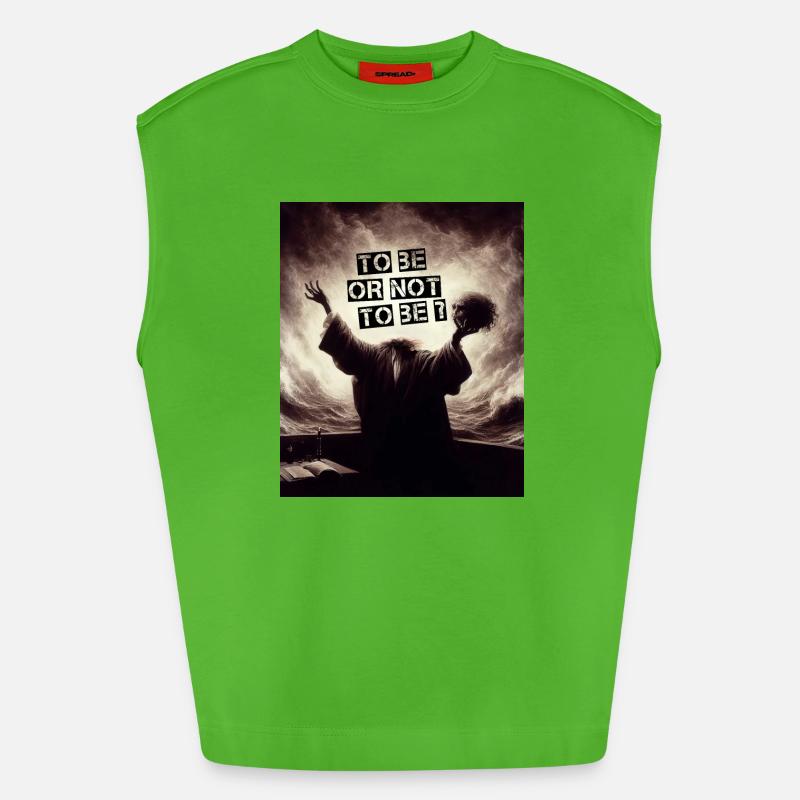 Sein oder nicht sein? - Heavyweight Oversized Organic Tank Top Made in EU - Apple Neon