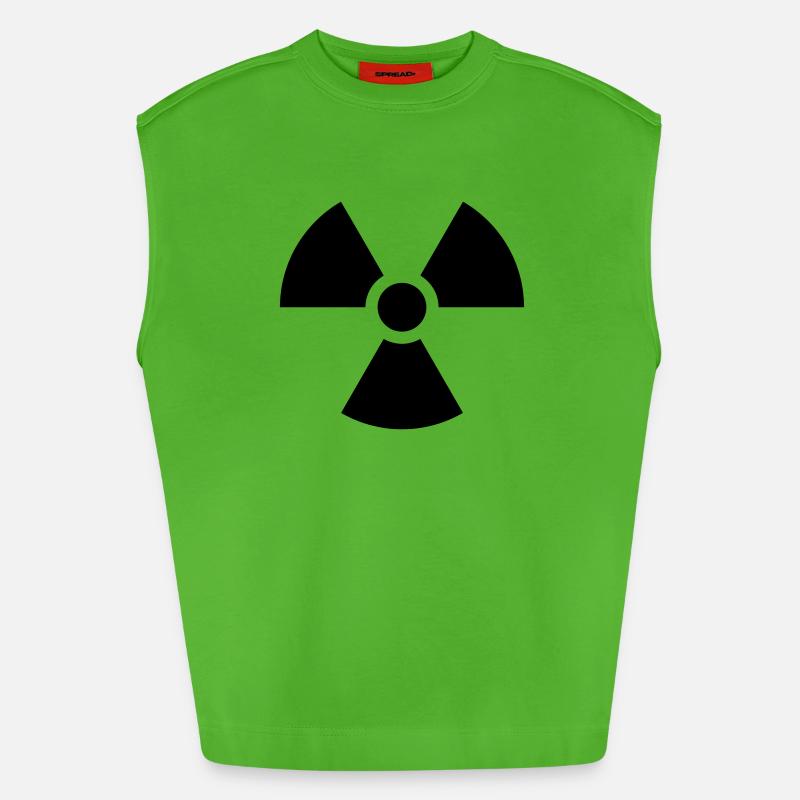Atom Nuclear - Heavyweight Oversized Organic Tank Top Made in EU - Apple Neon