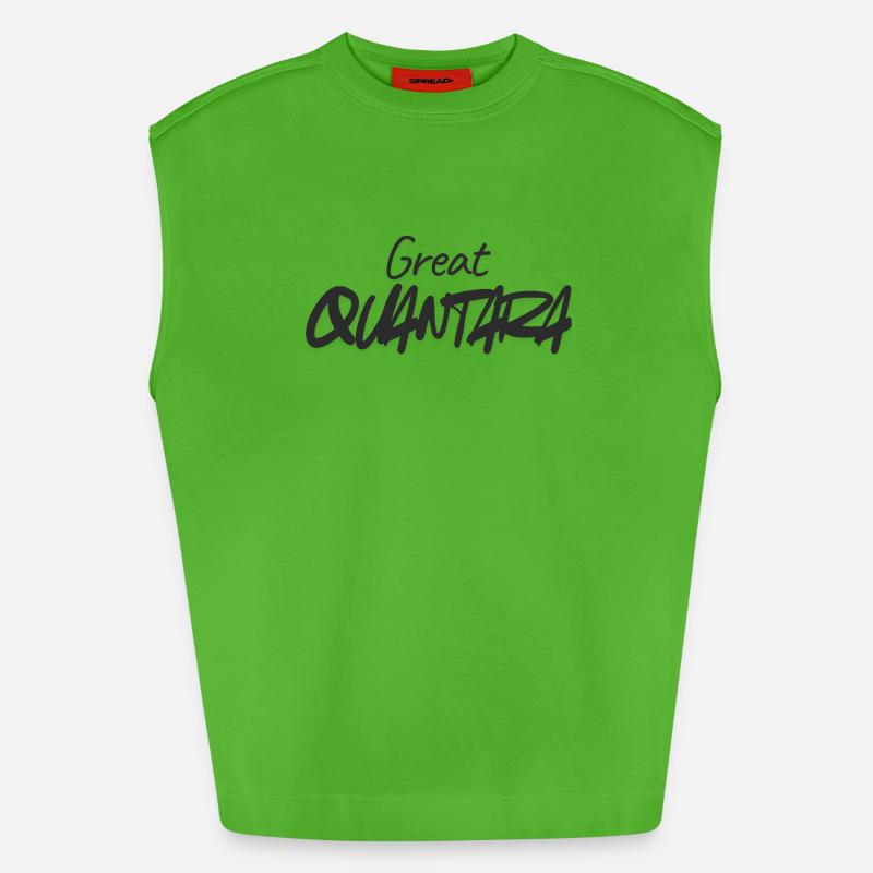 Grande quantité Graffiti Script - Débardeur bio épais oversize fabriqué en UE - Apple Neon