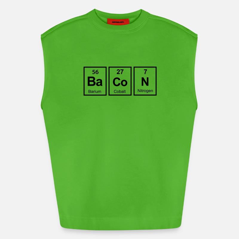 bacon - Heavyweight Oversized Organic Tank Top Made in EU - Apple Neon