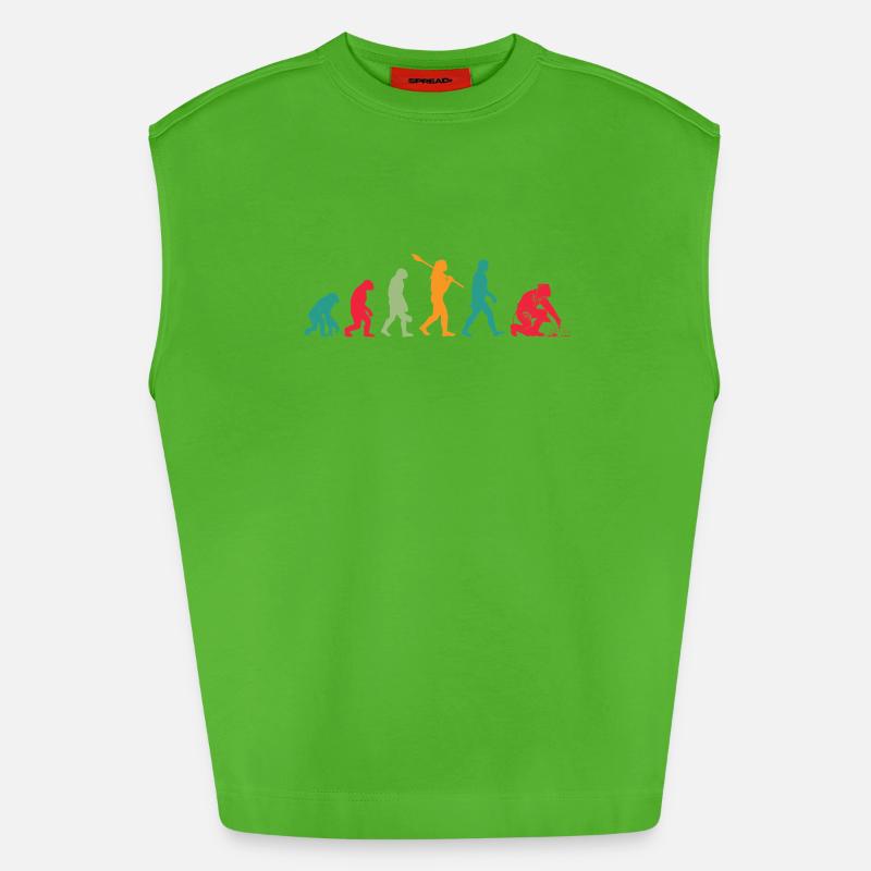 Welder Evolution - Heavyweight Oversized Organic Tank Top Made in EU - Apple Neon