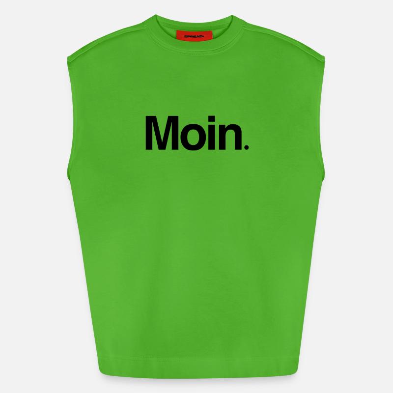 Morgengruss oder so - Heavyweight Oversized Organic Tank Top Made in EU - Apple Neon