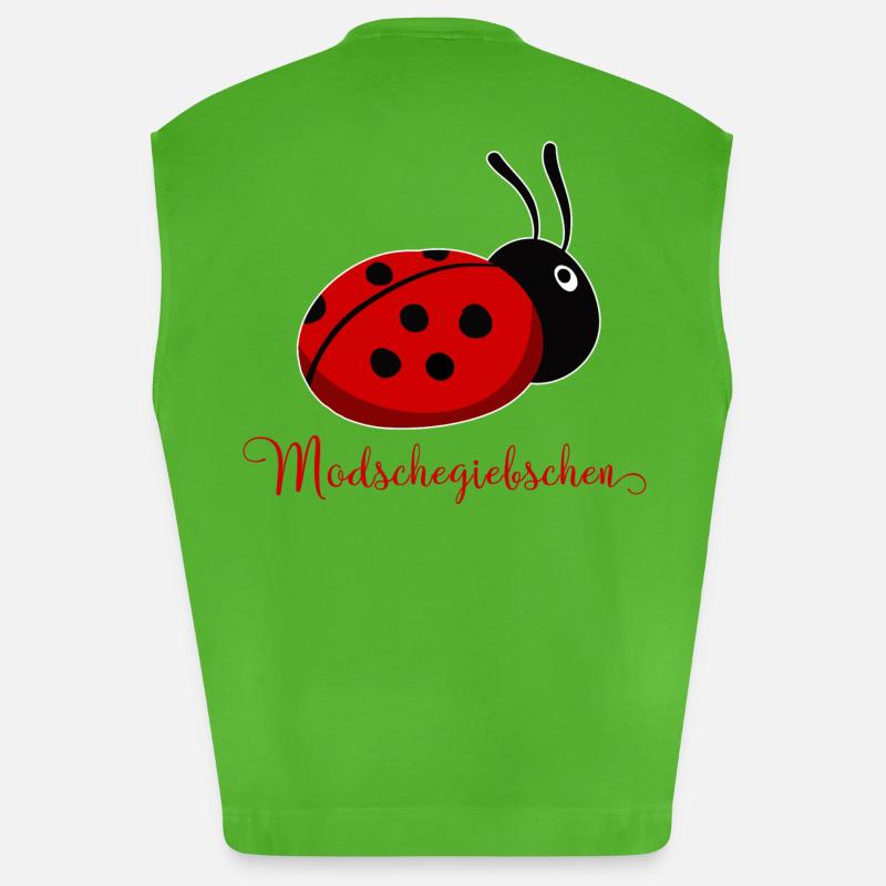 Modschegiebchen Ladybug Saxon Gift Idea - Heavyweight Oversized Organic Tank Top Made in EU - Apple Neon