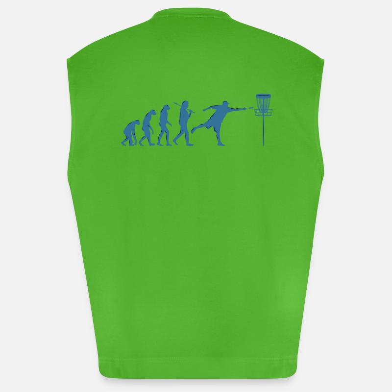 Disc Golf Evolution - Débardeur bio épais oversize fabriqué en UE - Apple Neon