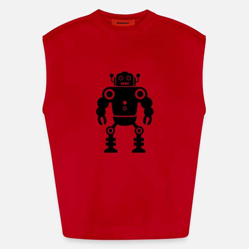 robots Canotta ecologica oversize Heavyweight Made in UE