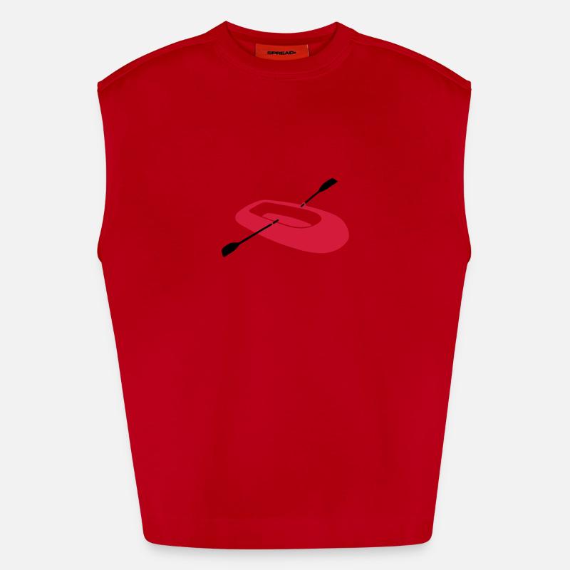 Rubber dinghy - V2 Heavyweight Oversized Organic Tank Top Made in EU