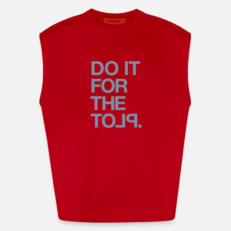 "Do it for the Plot" / Motivation Heavyweight Oversized Organic Tank Top Made in EU