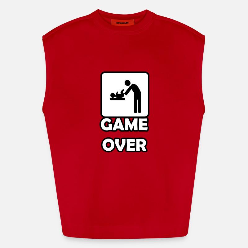 Game Over paternité Débardeur bio épais oversize fabriqué en UE