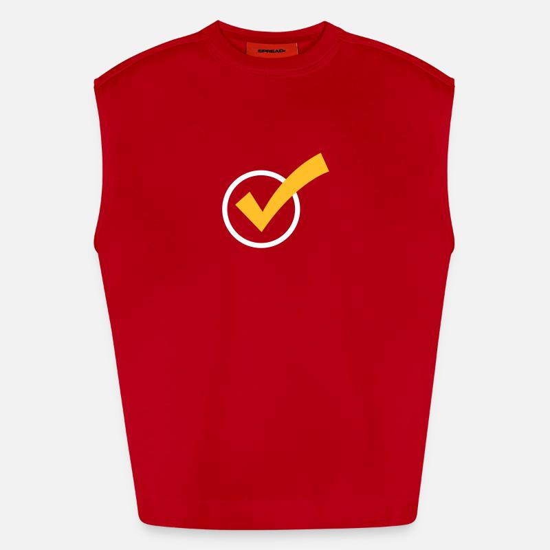 A Checkmark Heavyweight Oversized Organic Tank Top Made in EU