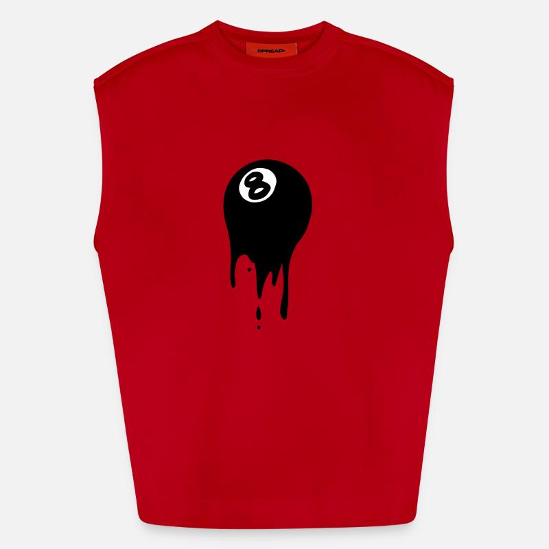 boule de billard Débardeur bio épais oversize fabriqué en UE