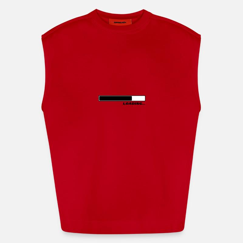Loading Loading loader 2c - Heavyweight Oversized Organic Tank Top Made in EU - red
