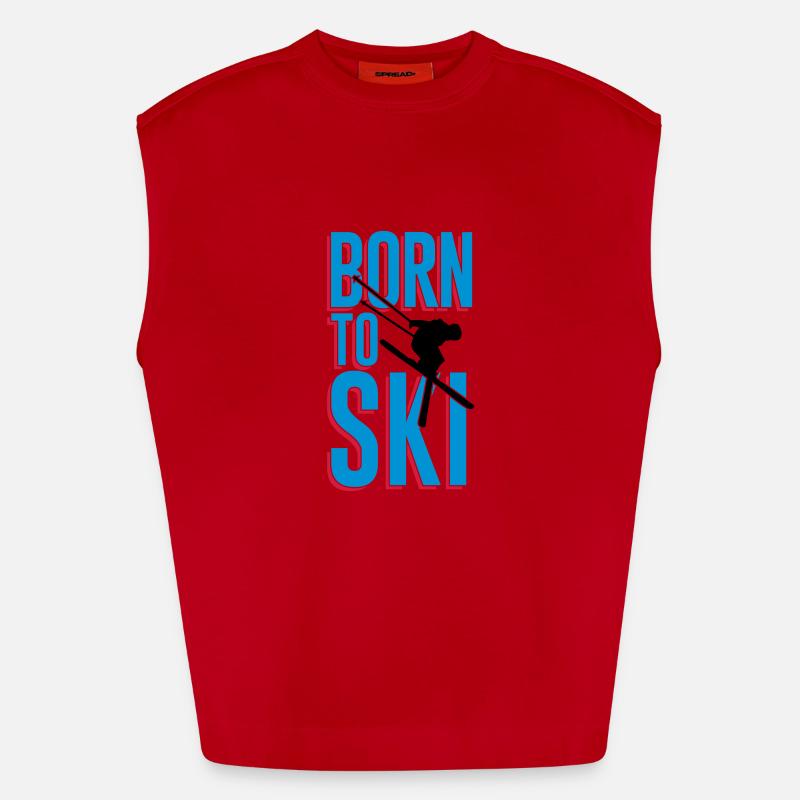 Né à ski Débardeur bio épais oversize fabriqué en UE