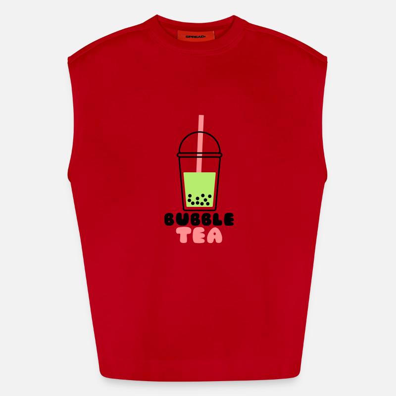Bubble Tea Heavyweight Oversized Organic Tank Top Made in EU