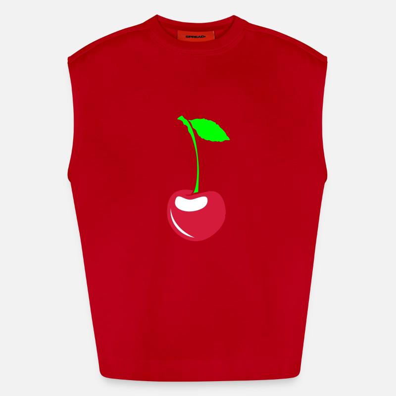 Cherry Heavyweight Oversized Organic Tank Top Made in EU