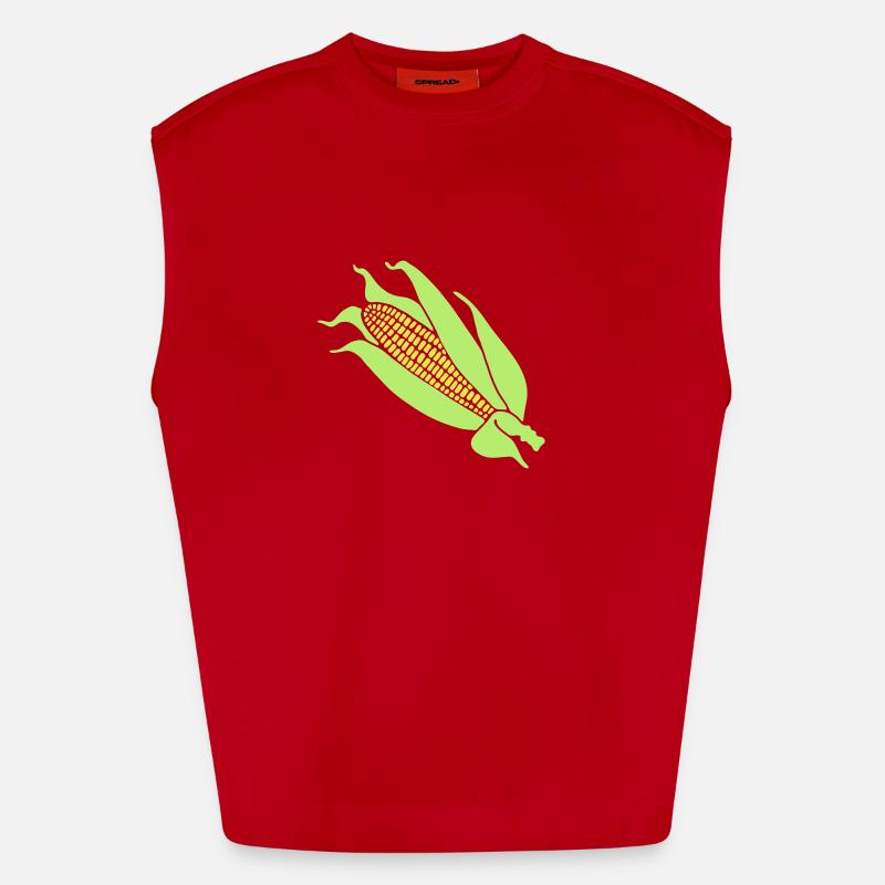 corn Heavyweight Oversized Organic Tank Top Made in EU