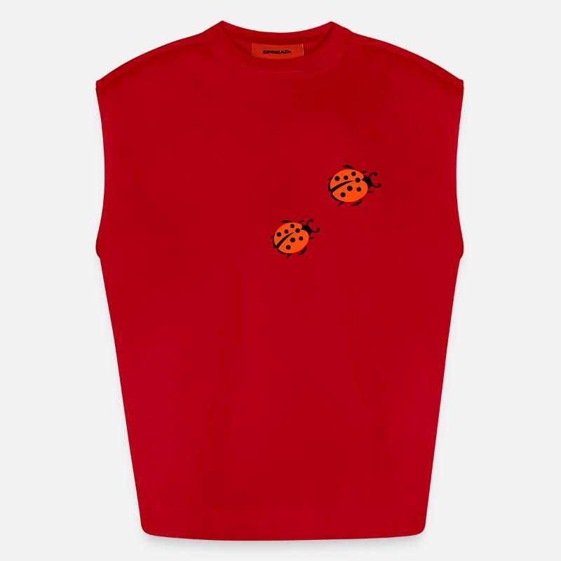 ladybug marienkaefer Débardeur bio épais oversize fabriqué en UE